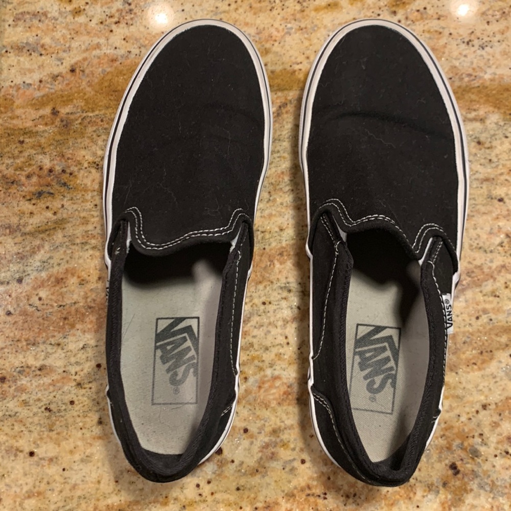 Black Slip-On Vans